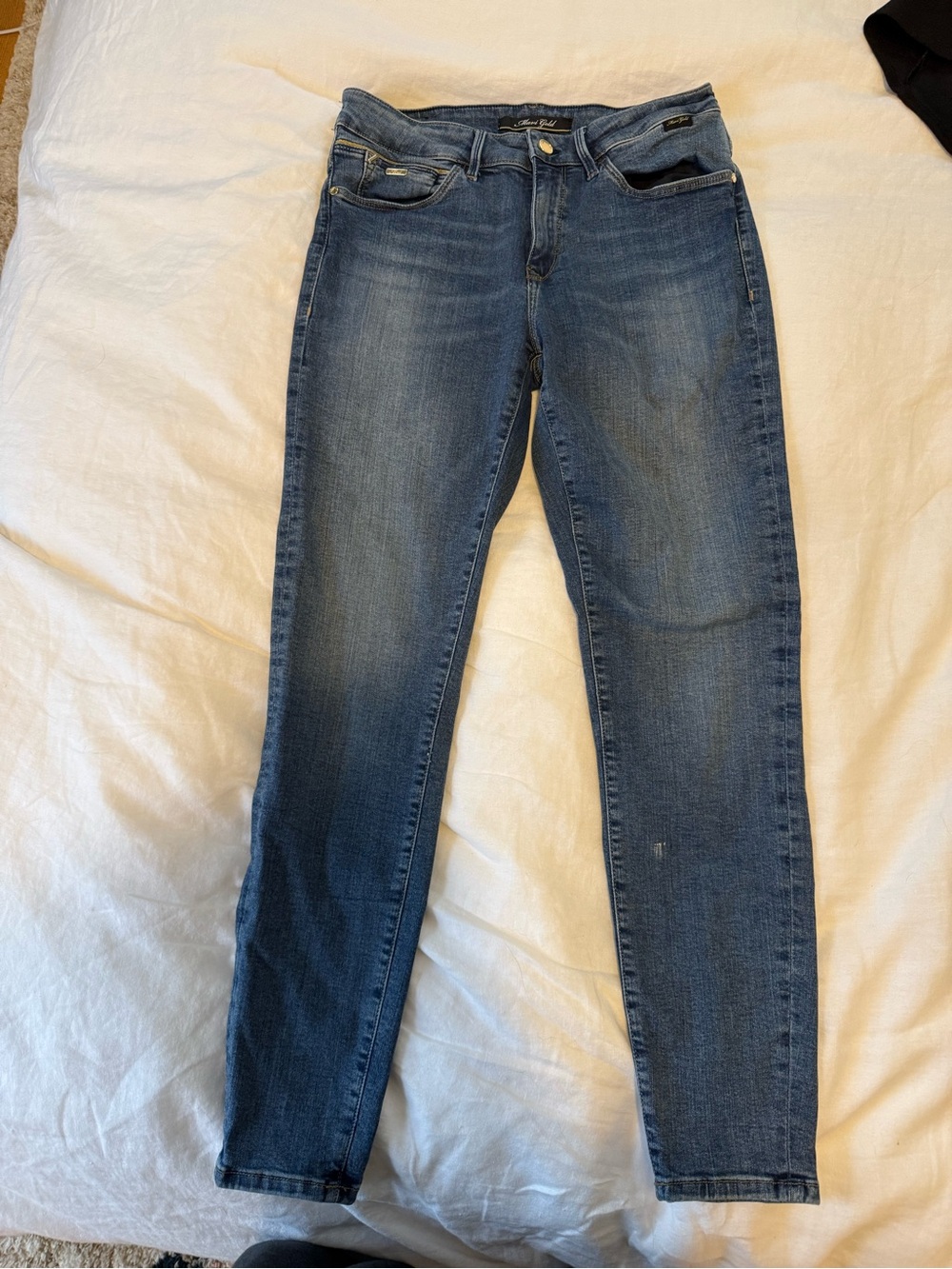 Mavi Gold Women's Skinny Jeans in Faded Blue